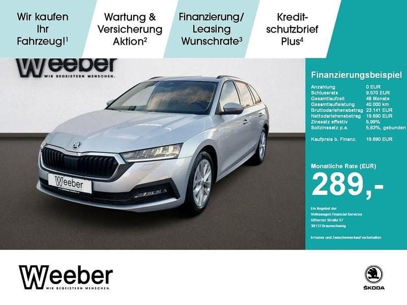 Gebraucht Skoda Octavia Ambition 204 PS (150 kW) 2022 Brilliantsilber (metallic) Kombi