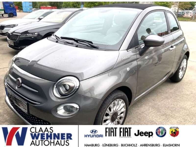 Pompei grau) (grau Gebraucht 2021 Fiat 500C Dolcevita Cabrio | 13.770 € (Fairer Preis) - Bild 1/4