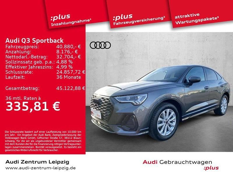 Daytonagrau perleffekt Gebraucht 2024 Audi Q3 Sportback S-Line SUV | 40.880 € (Fairer Preis) - Bild 1/3