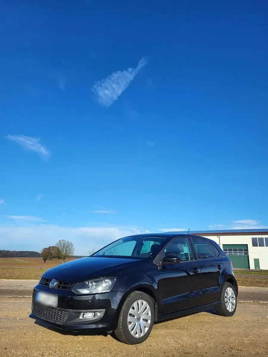Gebraucht VW Polo Team 69 PS (50 kW) 2010 Schwarz Kleinwagen
