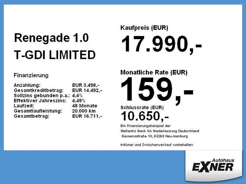 Grau Gebraucht 2021 Jeep Renegade SUV | 17.990 € - Bild 1/1