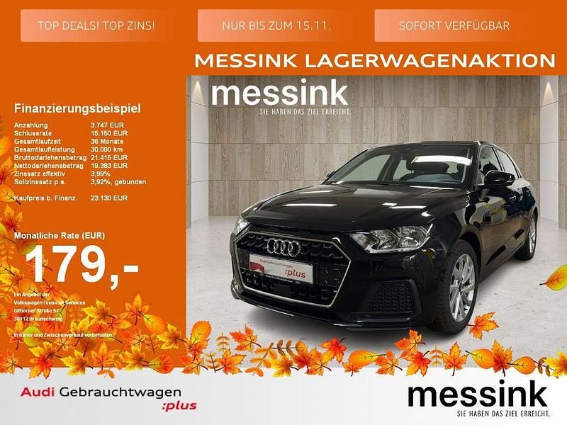Mythosschwarz metallic Gebraucht 2024 Audi A1 Sportback Advanced Kleinwagen | 23.130 € (Fairer Preis) - Bild 1/4