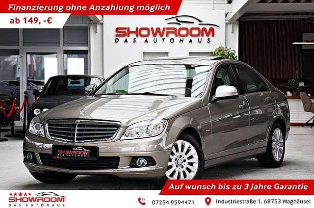 Schwarz (obsidianschwarz metalliclack) Gebraucht 2007 Mercedes C200 Avantgarde Limousine | 13.990 € - Bild 1/4
