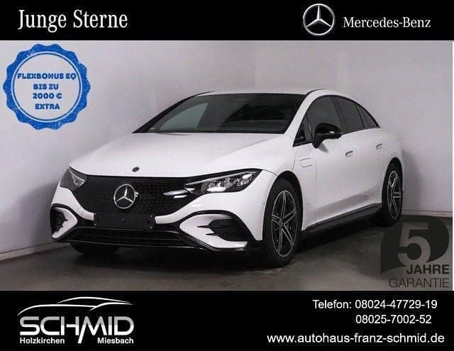 Weiß Gebraucht 2024 Mercedes EQE300 AMG line Limousine | 45.650 € - Bild 1/4