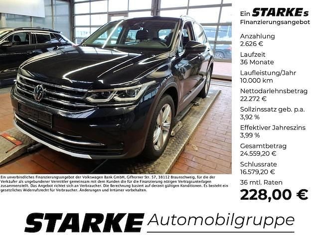 Gebraucht VW Tiguan Elegance 150 PS (110 kW) 2022 Schwarz SUV