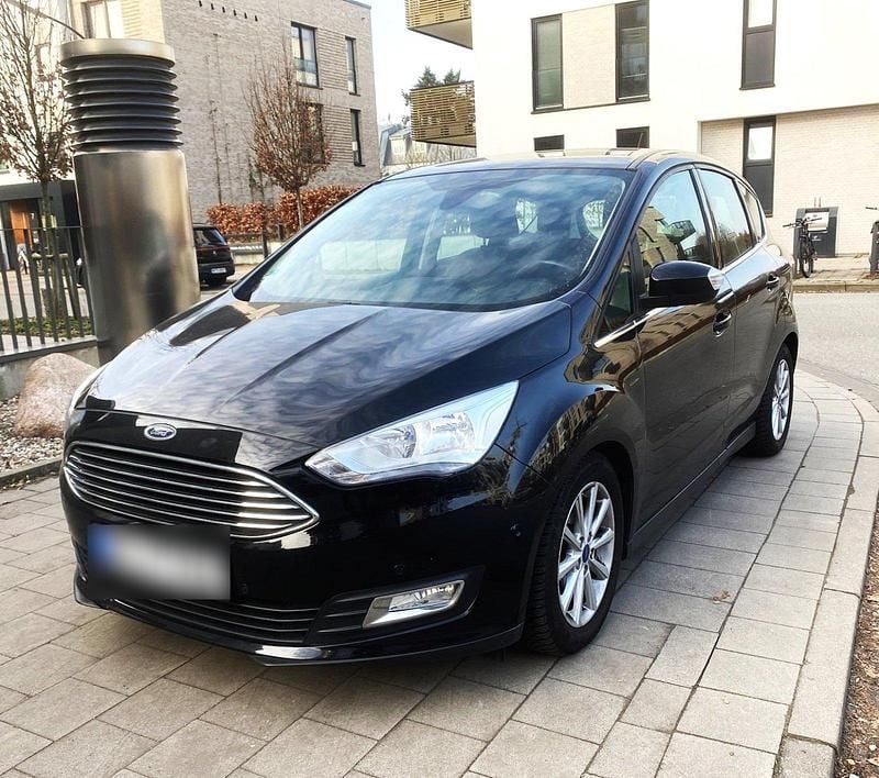 Gebraucht Ford C-MAX Titanium 125 PS (91 kW) 2017 Schwarz Van / Kleinbus
