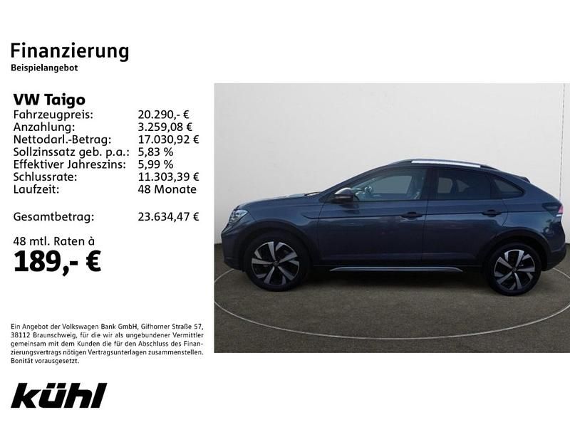 Gebraucht VW Taigo Style 110 PS (80 kW) 2022 Grau SUV