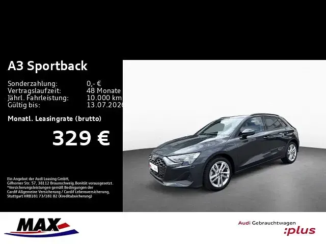 Usata Audi A3 Sportback e-tron Ambiente 204 CV (150 kW) 2025 Grigio Utilitaria