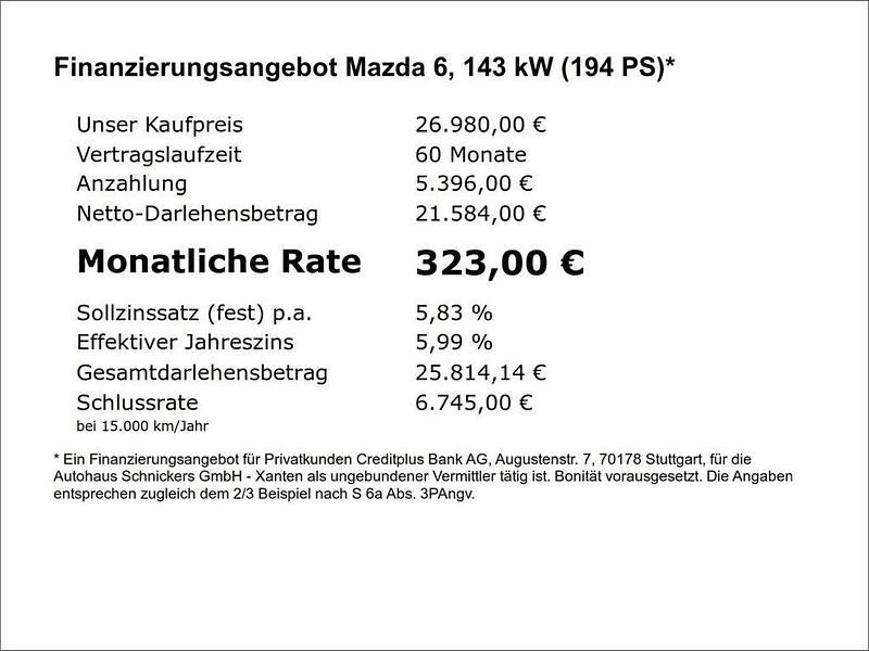 Gebraucht Mazda 6 Exclusive 194 PS (142 kW) 2023 Blau Kombi