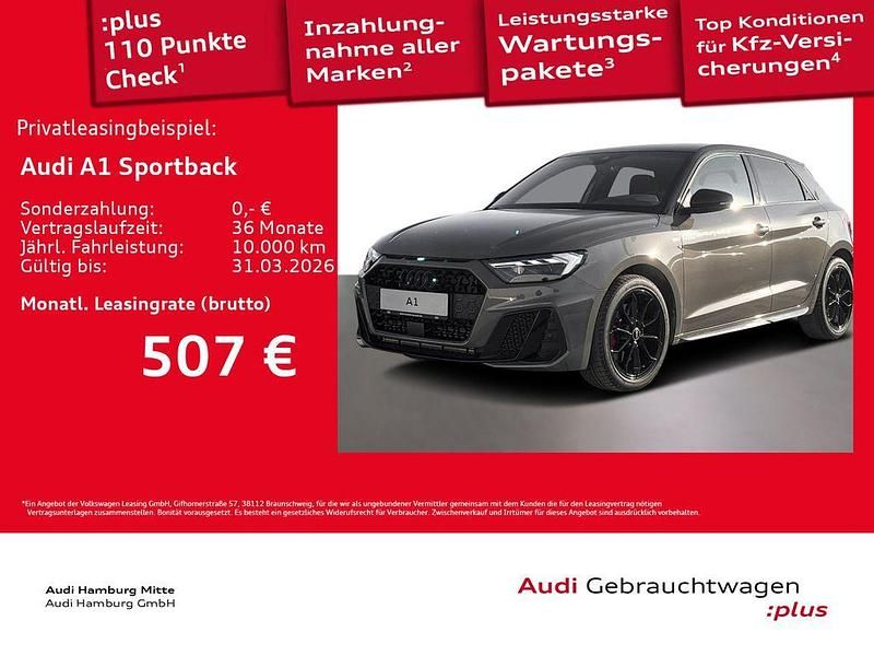 Chronosgrau metallic Gebraucht 2025 Audi A1 Sportback S-Line Kleinwagen | 37.692 € (Teuer) - Bild 1/3
