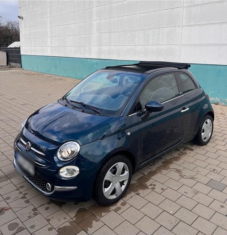 Blau Gebraucht 2017 Fiat 500C Lounge Cabrio | 8.950 € (Fairer Preis) - Bild 1/4