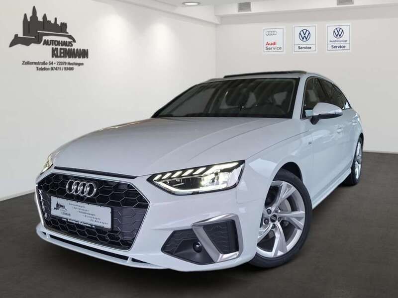 Gletscherweiß metallic Gebraucht 2023 Audi A4 S-Line Kombi | 37.900 € (Fairer Preis) - Bild 1/4