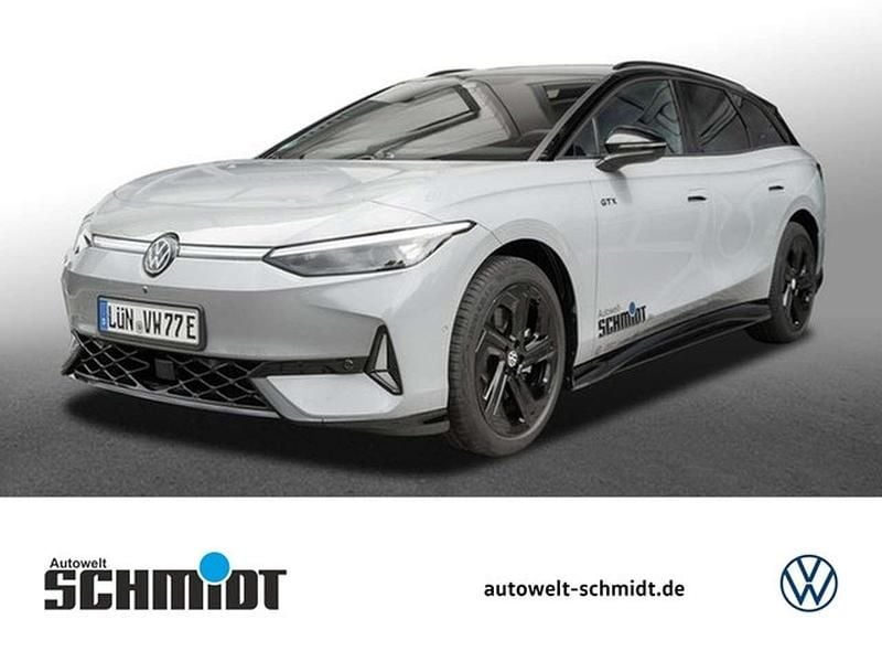 Mondsteingrau/schwarz Gebraucht 2025 VW ID.7 GTX Limousine | 55.890 € - Bild 1/4