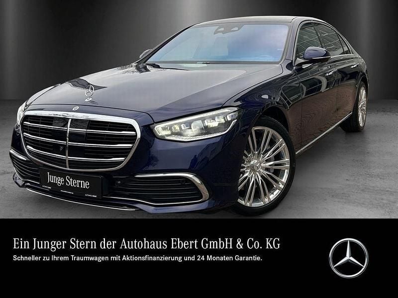Manufaktur mysticblau metallic Gebraucht 2023 Mercedes S580 Exclusive Limousine | 127.770 € (Teuer) - Bild 1/4