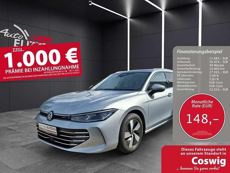 Oyster silver metallic Gebraucht 2024 VW Passat Kombi | 38.950 € (Fairer Preis) - Bild 1/3