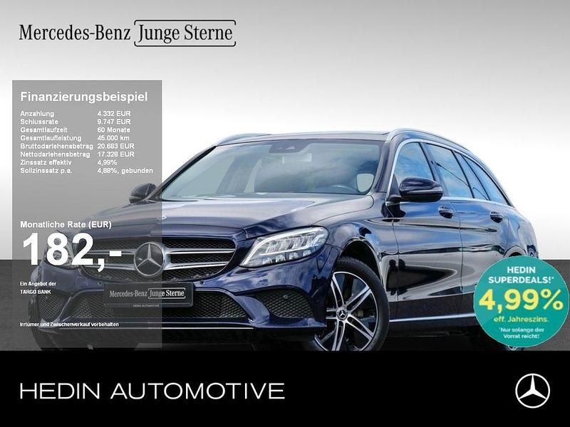 Blau Gebraucht 2020 Mercedes C200 Avantgarde Limousine | 21.660 € (Superpreis) - Bild 1/4