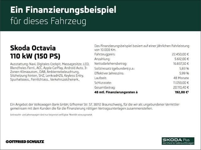 Gebraucht Skoda Octavia Clever 150 PS (110 kW) 2023 Schwarz Kombi