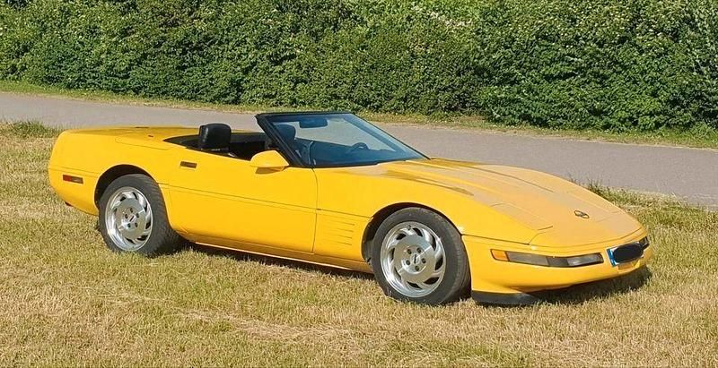 Gelb Gebraucht 1991 Corvette C4 Cabrio | 12.500 € - Bild 1/4