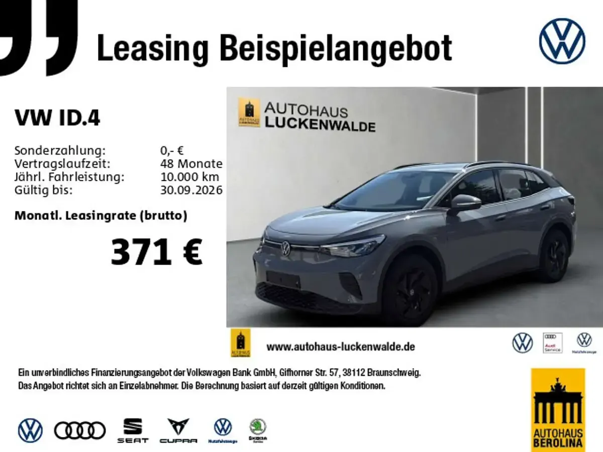 Gebraucht VW ID.4 Pure 125 kW (170 PS) 2024 Grau SUV