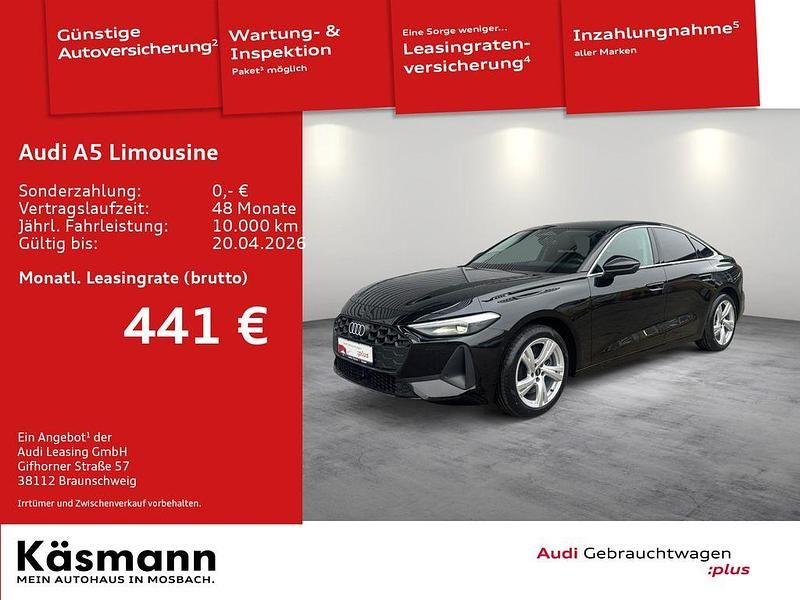 Gebraucht Audi A5 204 PS (150 kW) 2025 Mythosschwarz metallic Limousine