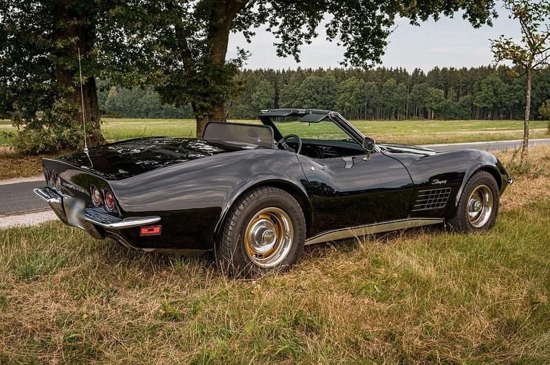Second-hand Corvette C3 197 CP (144 kW) 1971 Negru Cabrio