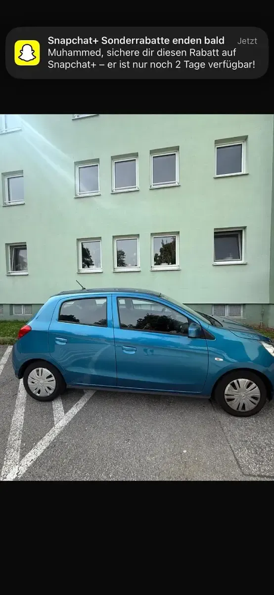 Gebraucht Mitsubishi Space Star 71 PS (52 kW) 2019 Blau Kleinwagen