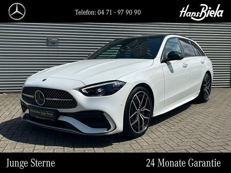 Weiß Gebraucht 2024 Mercedes C300 Night Limousine | 53.550 € (Teuer) - Bild 1/4