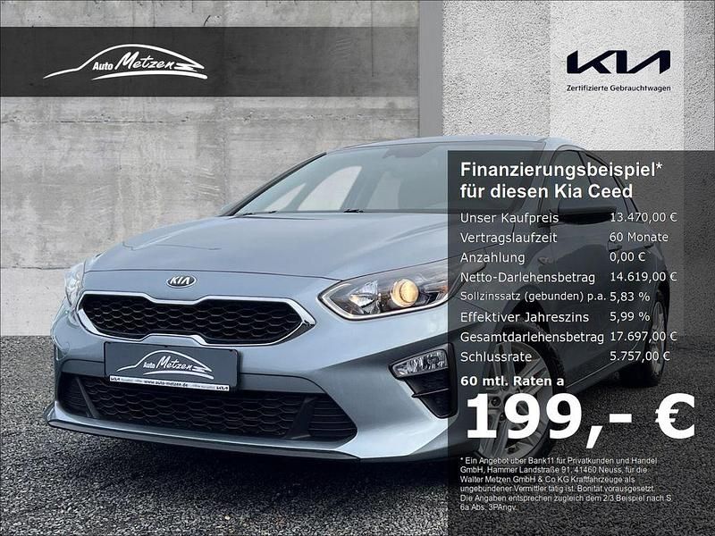 Gebraucht Kia Ceed Edition 7 99 PS (72 kW) 2019 Css) lunarsilber met. (silber Kleinwagen