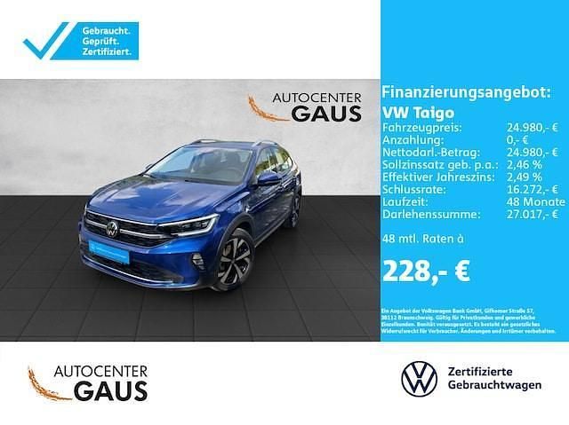 Reef blue metallic Gebraucht 2024 VW Taigo Style SUV | 24.980 € (Fairer Preis) - Bild 1/2