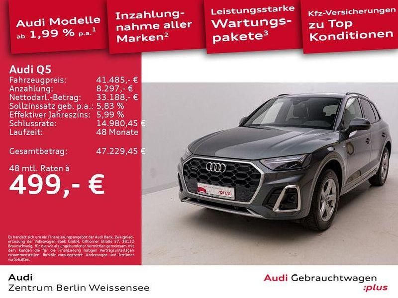 Daytonagrau perleffekt Gebraucht 2023 Audi Q5 S-Line SUV | 41.485 € (Guter Preis) - Bild 1/4