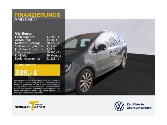 Blau Gebraucht 2022 VW Sharan Active Van / Kleinbus | 31.790 € (Fairer Preis) - Bild 1/1