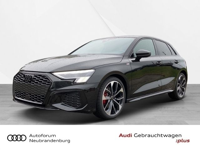Mythosschwarz metallic Gebraucht 2024 Audi A3 S-Line | 41.589 € - Bild 1/4