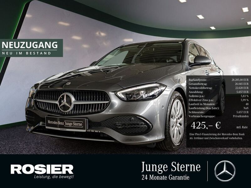 Grau / selenitgrau Gebraucht 2022 Mercedes C200 Kombi | 28.285 € (Fairer Preis) - Bild 1/4