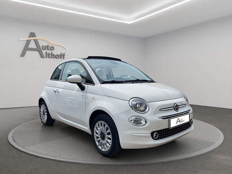 Weiß Gebraucht 2018 Fiat 500 Lounge Cabrio | 9.499 € (Fairer Preis) - Bild 1/4