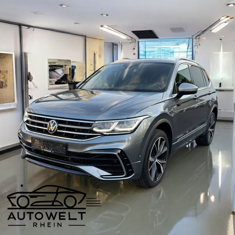 Grau Gebraucht 2022 VW Tiguan Allspace R-line SUV | 37.490 € (Fairer Preis) - Bild 1/4