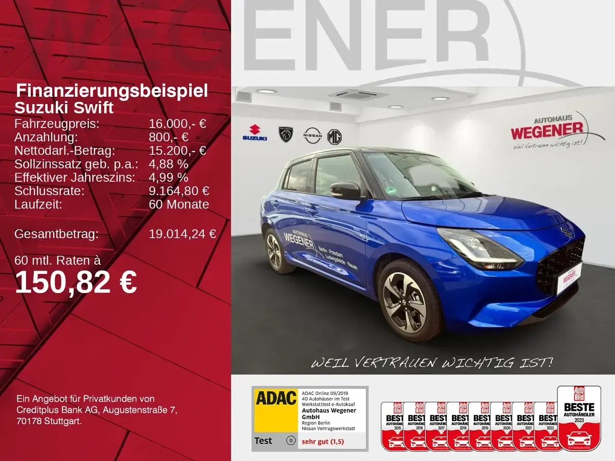 Gebraucht Suzuki Swift Comfort+ 83 PS (61 kW) 2024 Kleinwagen