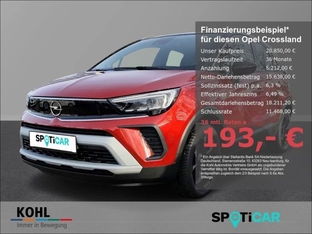 Rot Gebraucht 2023 Opel Crossland Elegance SUV | 20.850 € (Teuer) - Bild 1/4