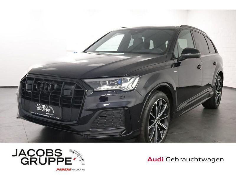 Schwarz Gebraucht 2021 Audi Q7 S-Line SUV | 63.940 € (Teuer) - Bild 1/4