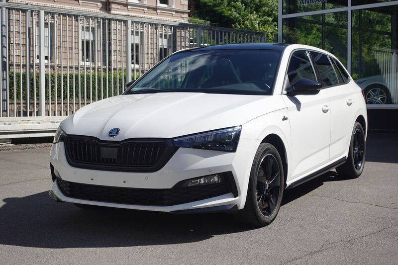 Bila candy/candyweiss Gebraucht 2021 Skoda Scala Monte Carlo Kleinwagen | 21.500 € (Fairer Preis) - Bild 1/4