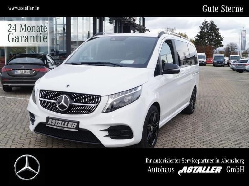 Bergkristallweiß Gebraucht 2024 Mercedes V220 AMG line Van / Kleinbus | 63.500 € (Teuer) - Bild 1/4