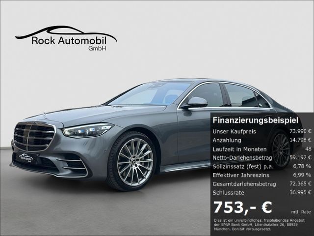 Selenitgrau metalliclack Gebraucht 2021 Mercedes S580 AMG Limousine | 72.990 € - Bild 1/4