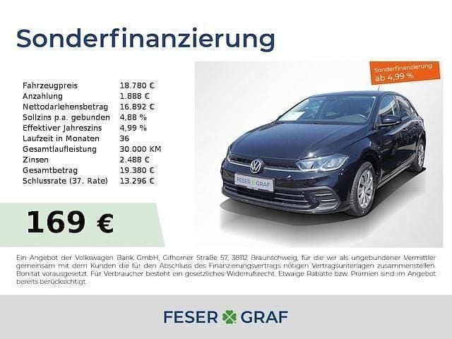 Deep black perleffekt Gebraucht 2022 VW Polo Life Limousine | 18.780 € (Guter Preis) - Bild 1/4