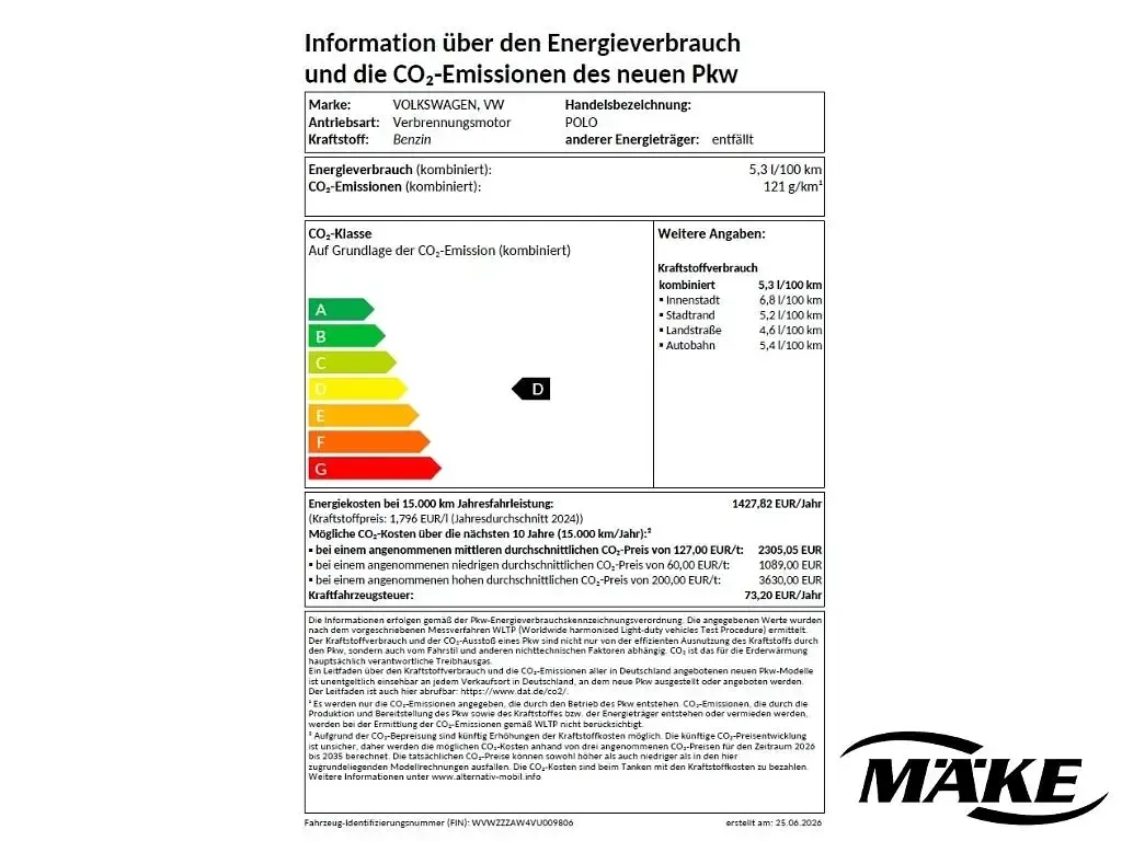 Neu VW Polo 95 PS (69 kW) 2026 Silber Kleinwagen