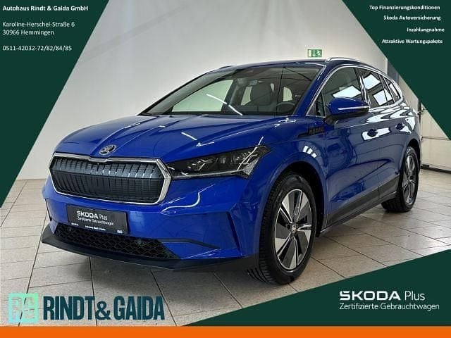 Blau Gebraucht 2021 Skoda Enyaq iV Loft SUV | 28.499 € (Superpreis) - Bild 1/4