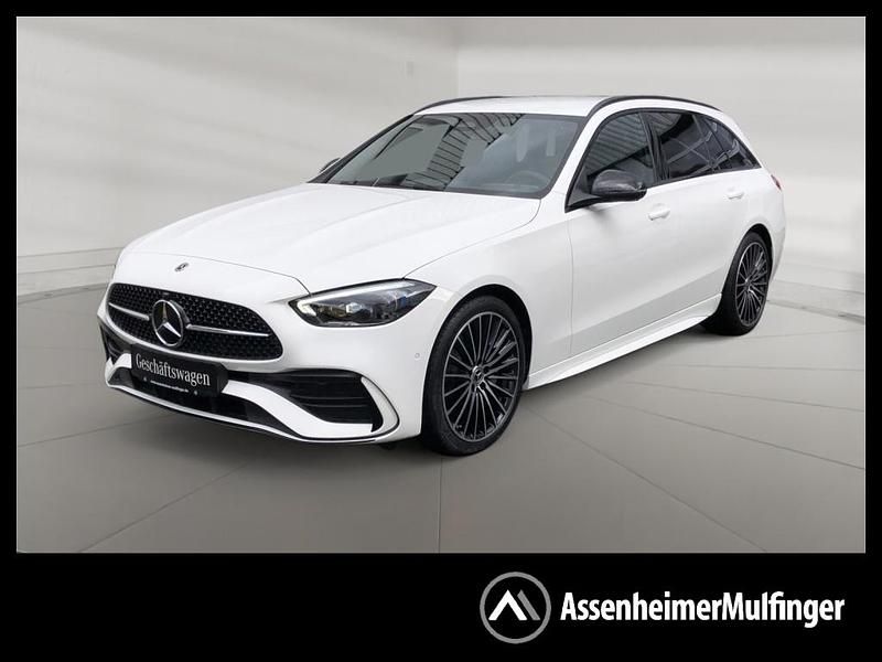 Weiss unilack polarweiss Gebraucht 2025 Mercedes C200 AMG line Kombi | 48.580 € (Teuer) - Bild 1/4