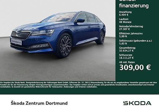 Gebraucht Skoda Superb LAURIN & KLEMENT 150 PS (110 kW) 2023 Blau Kombi