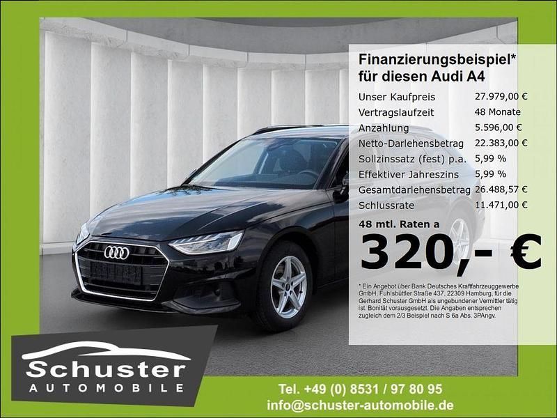 Schwarz Gebraucht 2023 Audi A4 Ambiente Kombi | 27.979 € (Fairer Preis) - Bild 1/4