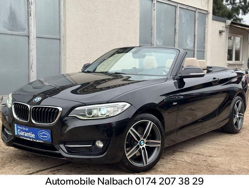 Schwarz Gebraucht 2018 BMW 220 Sport Line Cabrio | 20.990 € (Fairer Preis) - Bild 1/4