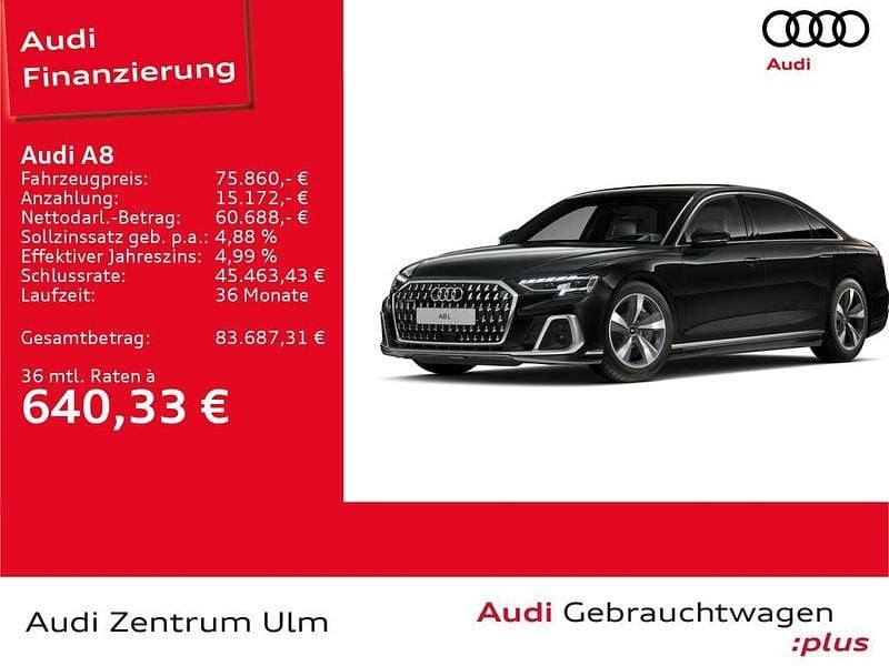 Gebraucht Audi A8L 462 PS (339 kW) 2025 Mythosschwarz metallic Limousine
