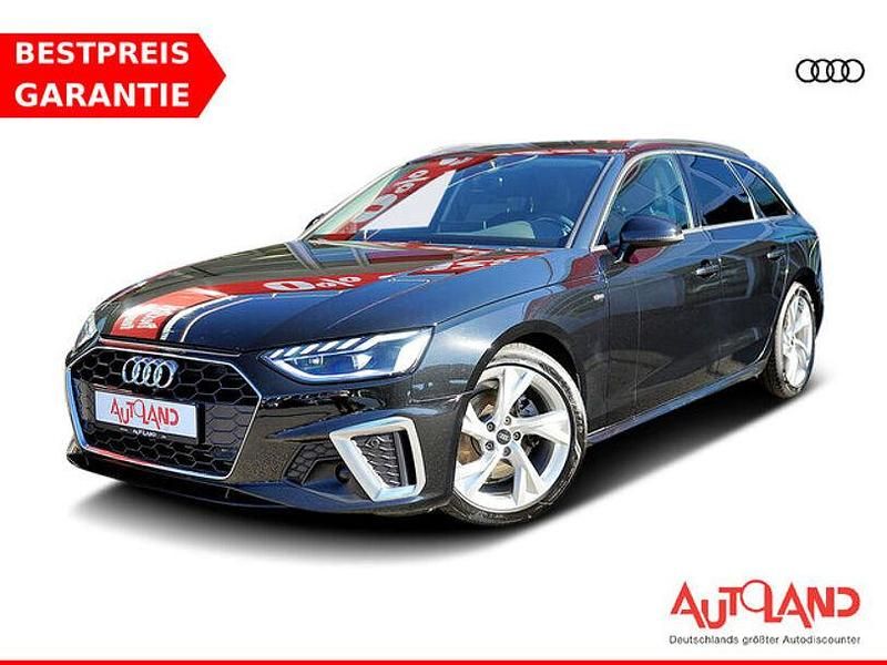 Mythosschwarz metallic (metallic) Gebraucht 2023 Audi A4 S-Line Kombi | 31.950 € (Guter Preis) - Bild 1/4